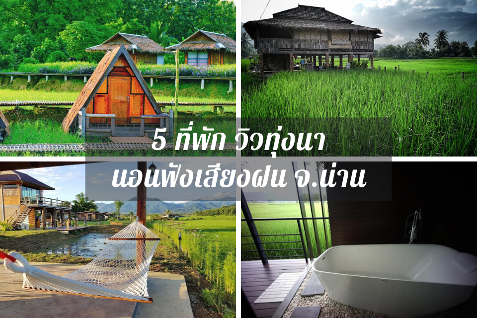 5 ที่พัก วิวทุ่งนา จ.น่าน